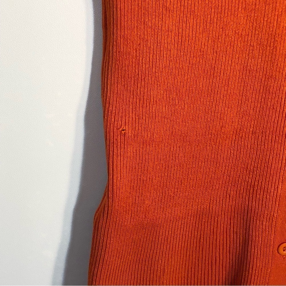 Color Block Ribbed Button Down Midi Dress-Split Front - Picture 6 of 10